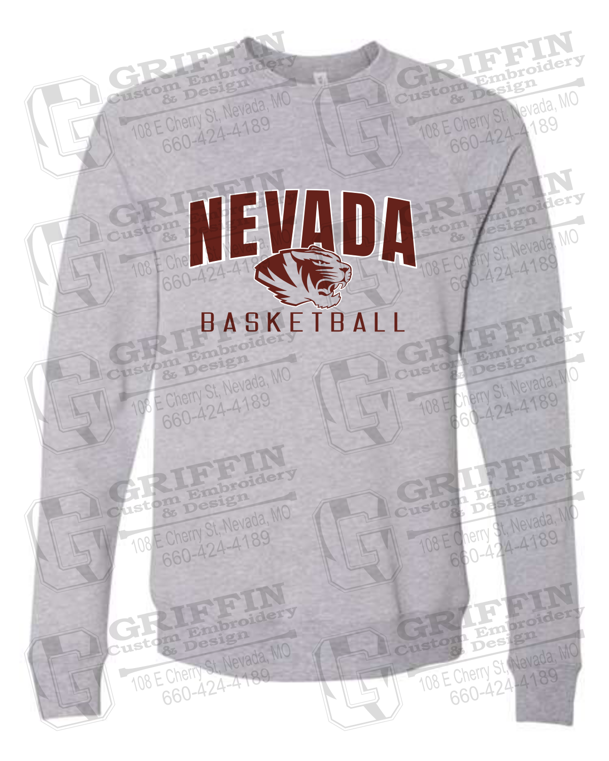 Sponge Fleece Sweatshirt - Basketball - Nevada Tigers 25-T