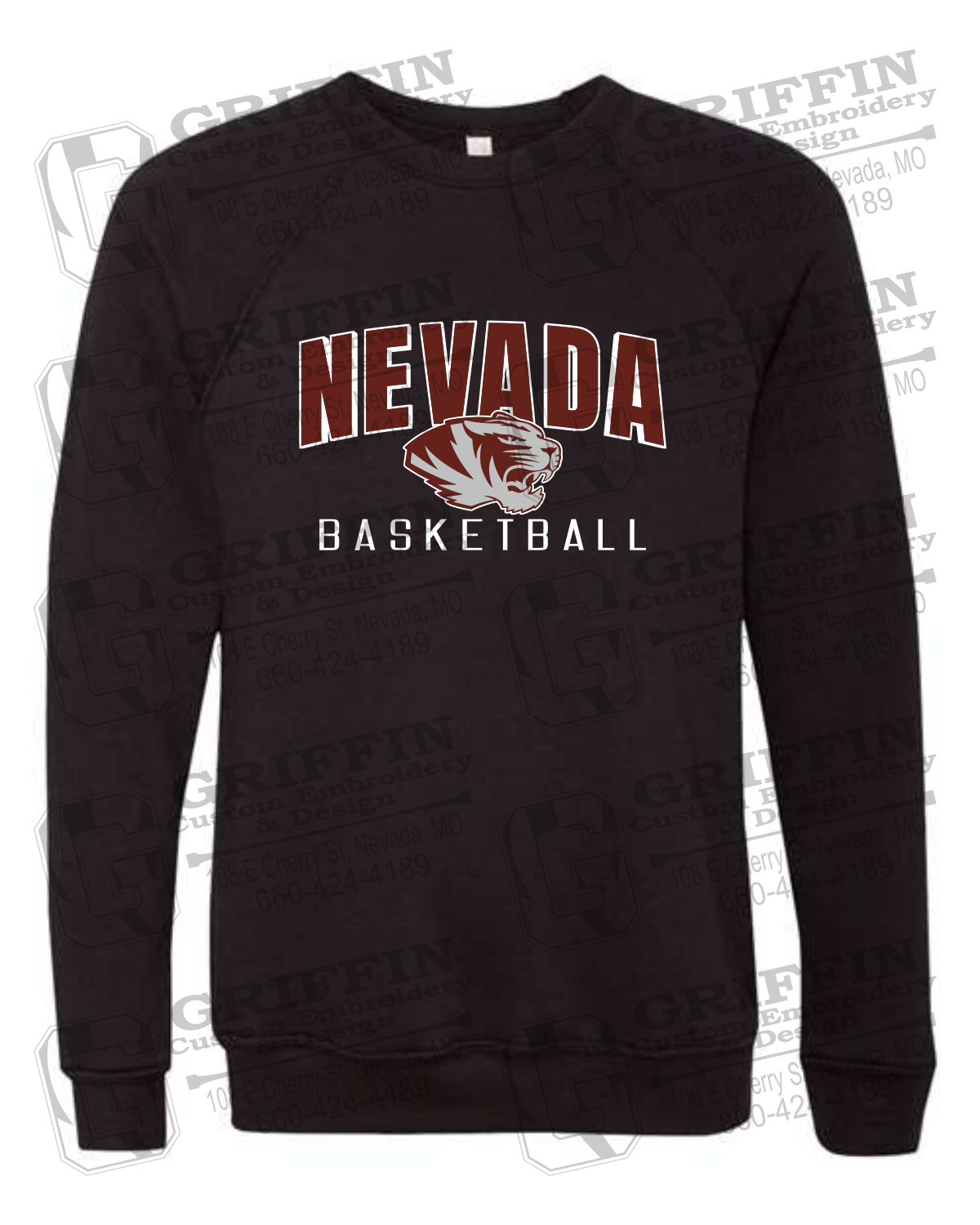 Sponge Fleece Sweatshirt - Basketball - Nevada Tigers 25-T