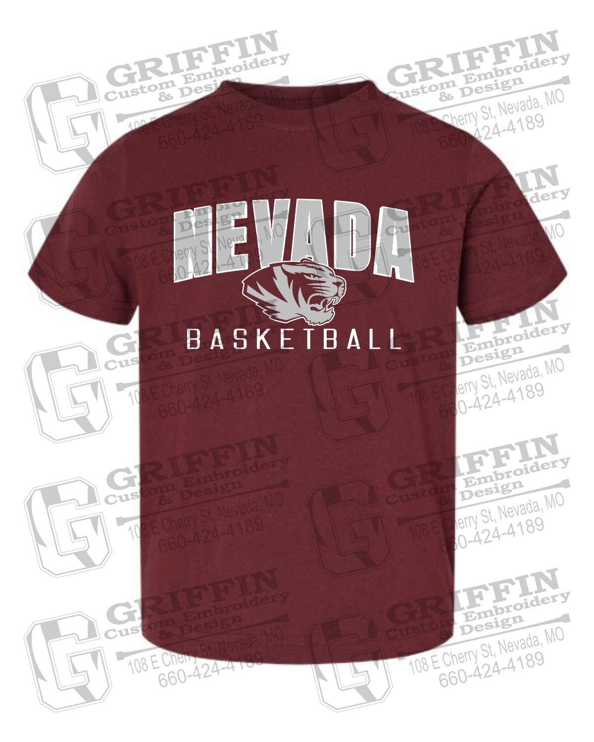 Toddler/Infant T-Shirt - Basketball - Nevada Tigers 25-T