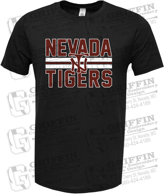 Soft-Tek Short Sleeve T-Shirt - Baseball - Nevada Tigers 25-U