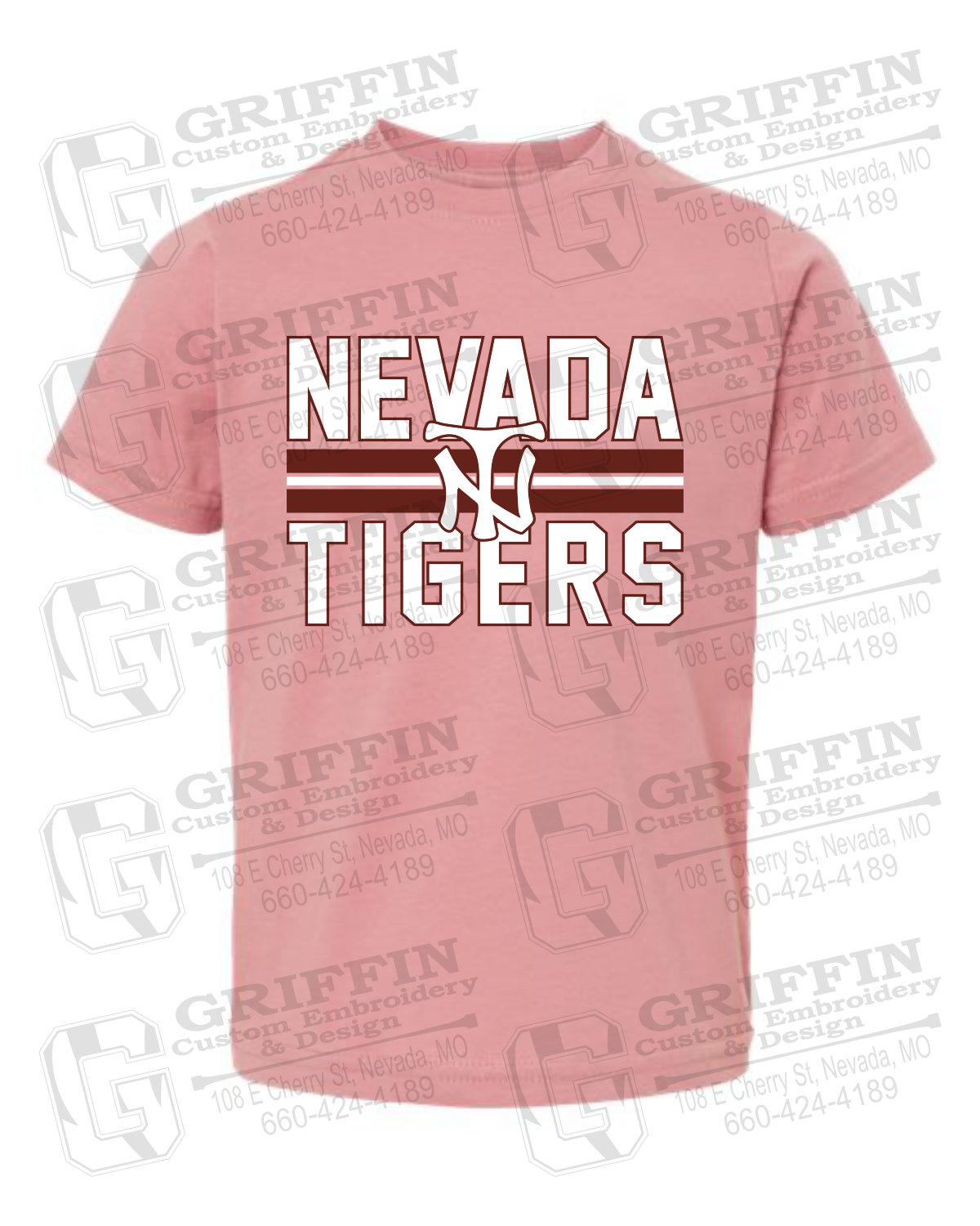 Toddler/Infant Cotton T-Shirt - Baseball - Nevada Tigers 25-U