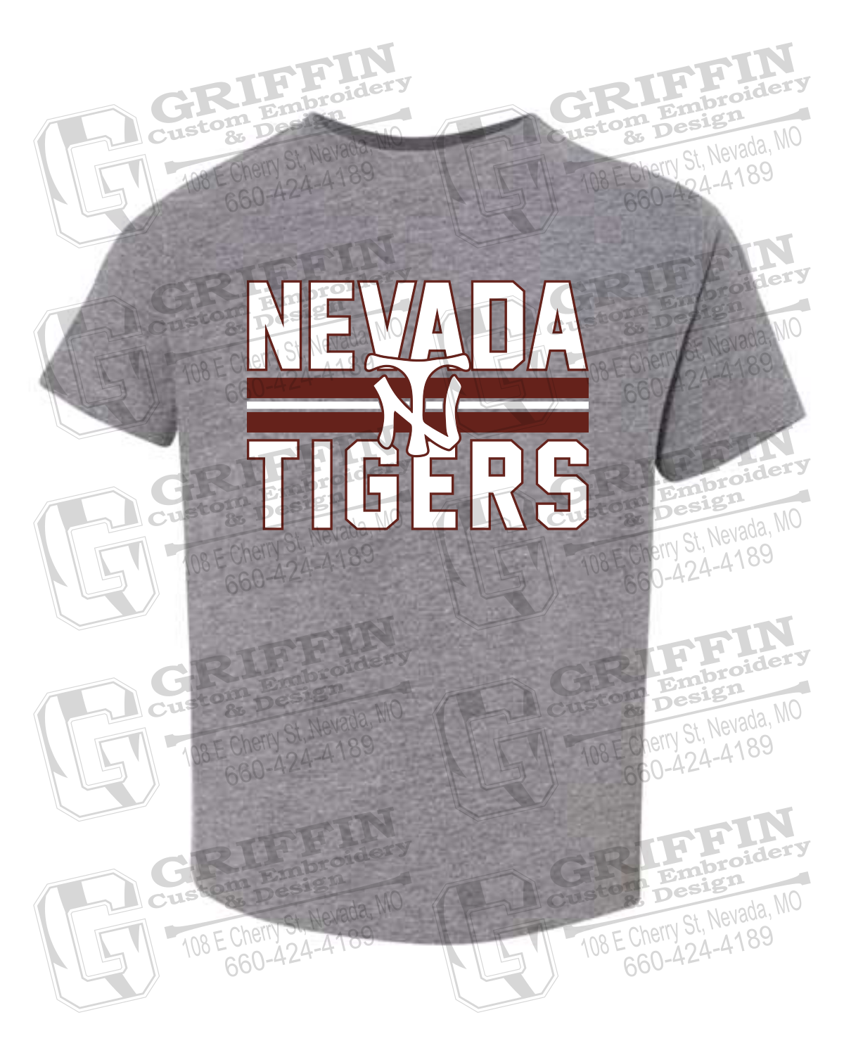 Toddler/Infant Cotton T-Shirt - Baseball - Nevada Tigers 25-U