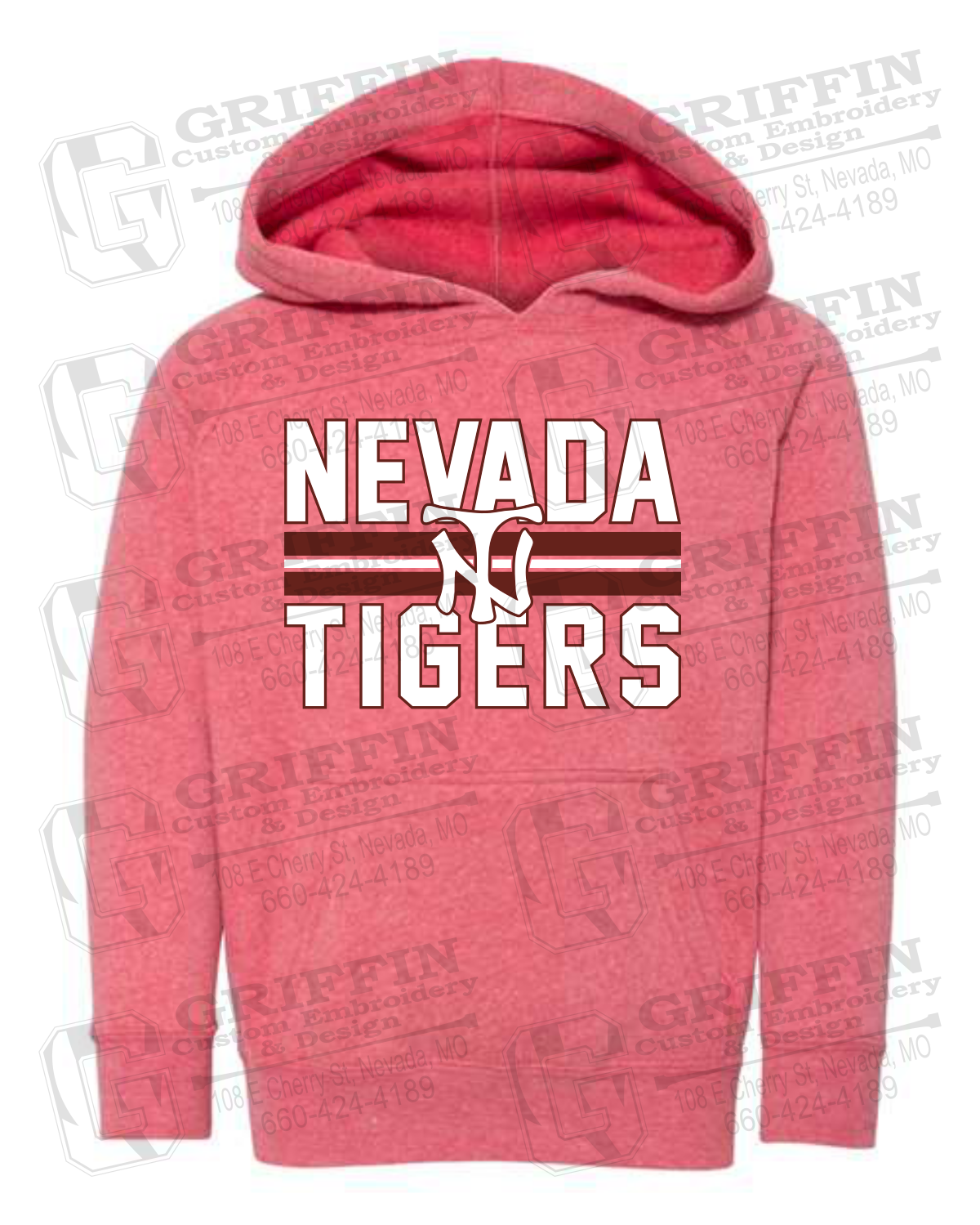 Toddler Hoodie - Baseball - Nevada Tigers 25-U