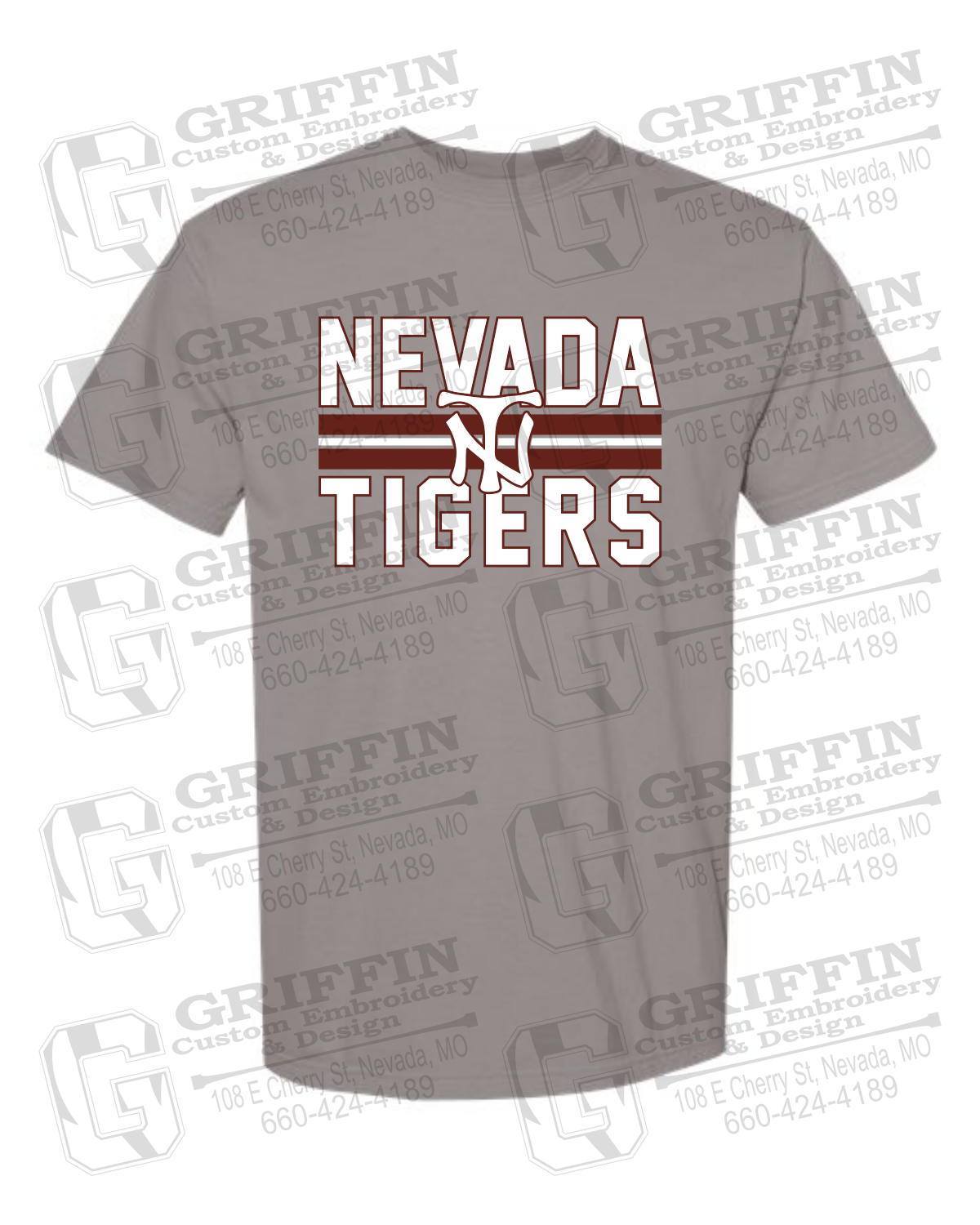 Comfort Colors Short Sleeve T-Shirt - Baseball - Nevada Tigers 25-U