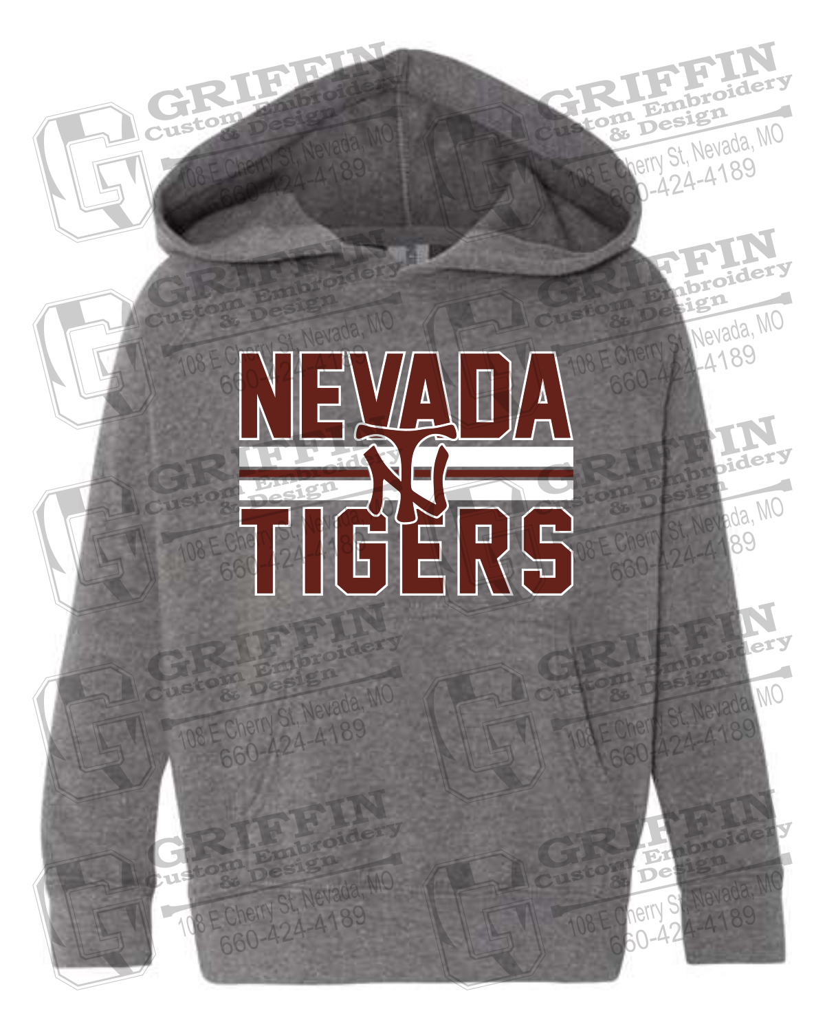 Toddler Hoodie - Baseball - Nevada Tigers 25-U