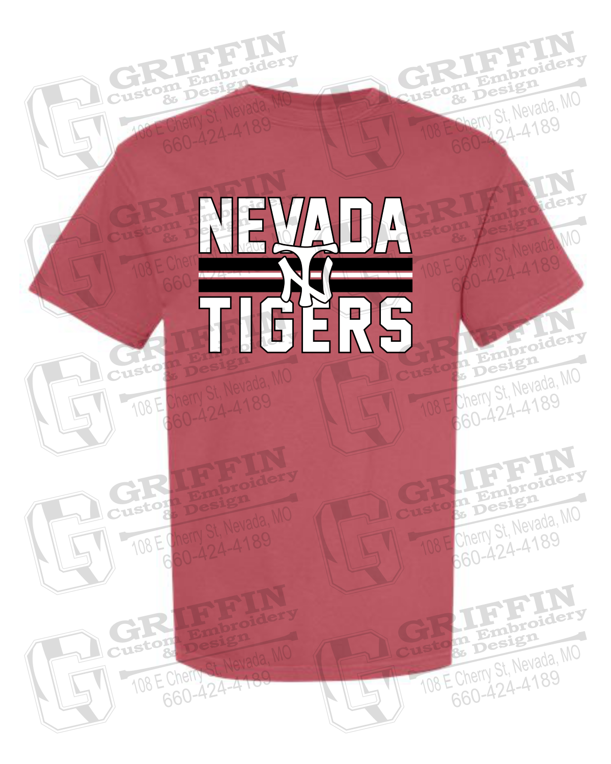 Comfort Colors Short Sleeve T-Shirt - Softball - Nevada Tigers 25-U