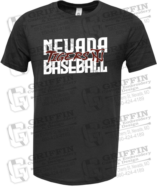 Soft-Tek Short Sleeve T-Shirt - Baseball - Nevada Tigers 25-V