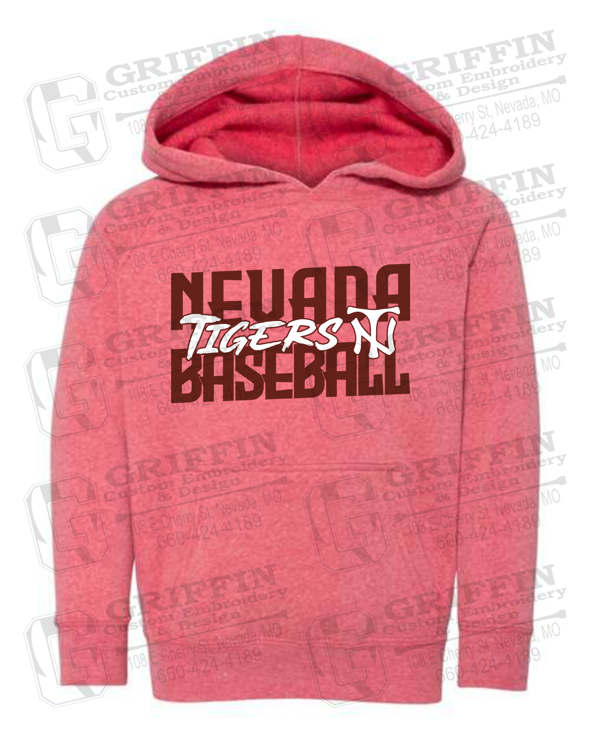 Toddler Hoodie - Baseball - Nevada Tigers 25-V