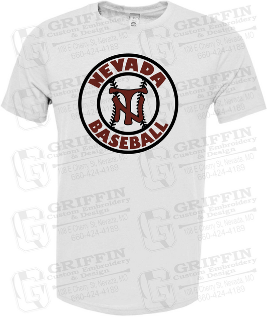Soft-Tek Short Sleeve T-Shirt - Baseball - Nevada Tigers 25-W