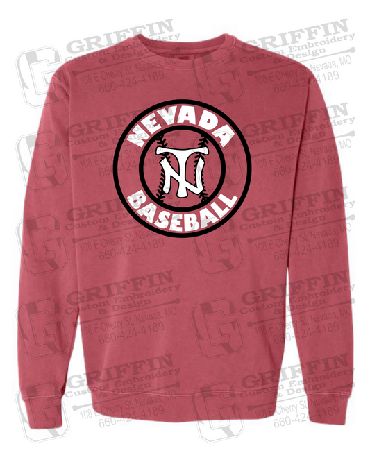 Comfort Colors Crewneck Sweatshirt - Baseball - Nevada Tigers 25-W
