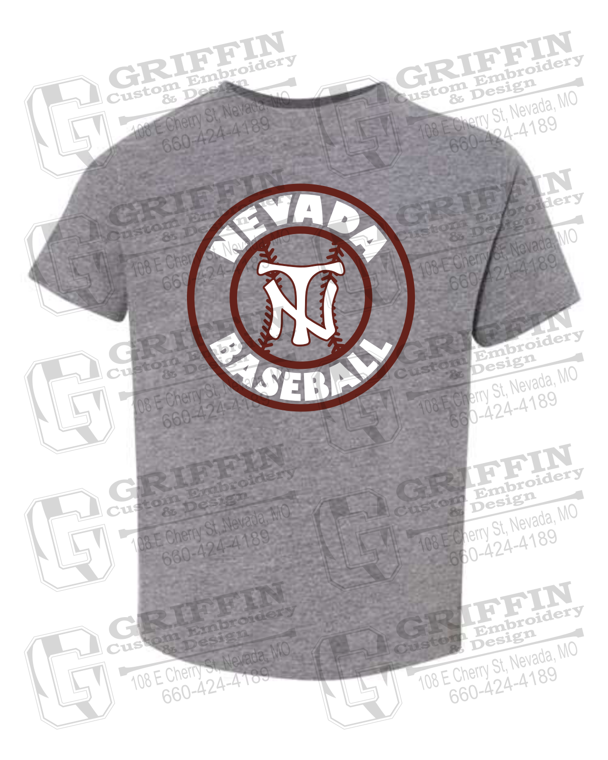 Toddler/Infant Cotton T-Shirt - Baseball - Nevada Tigers 25-W