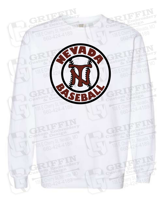 Comfort Colors Crewneck Sweatshirt - Baseball - Nevada Tigers 25-W