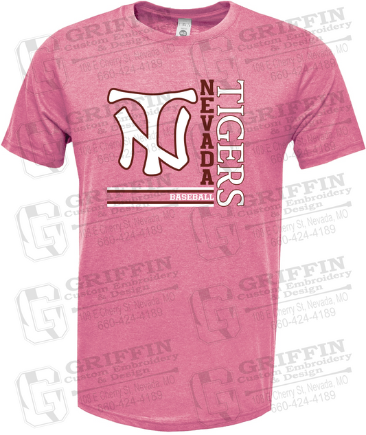Soft-Tek Short Sleeve T-Shirt - Baseball - Nevada Tigers 25-X