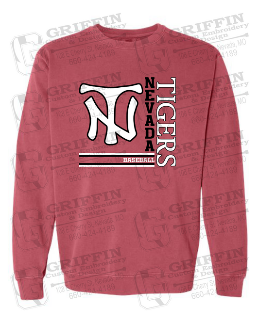 Comfort Colors Crewneck Sweatshirt - Baseball - Nevada Tigers 25-X