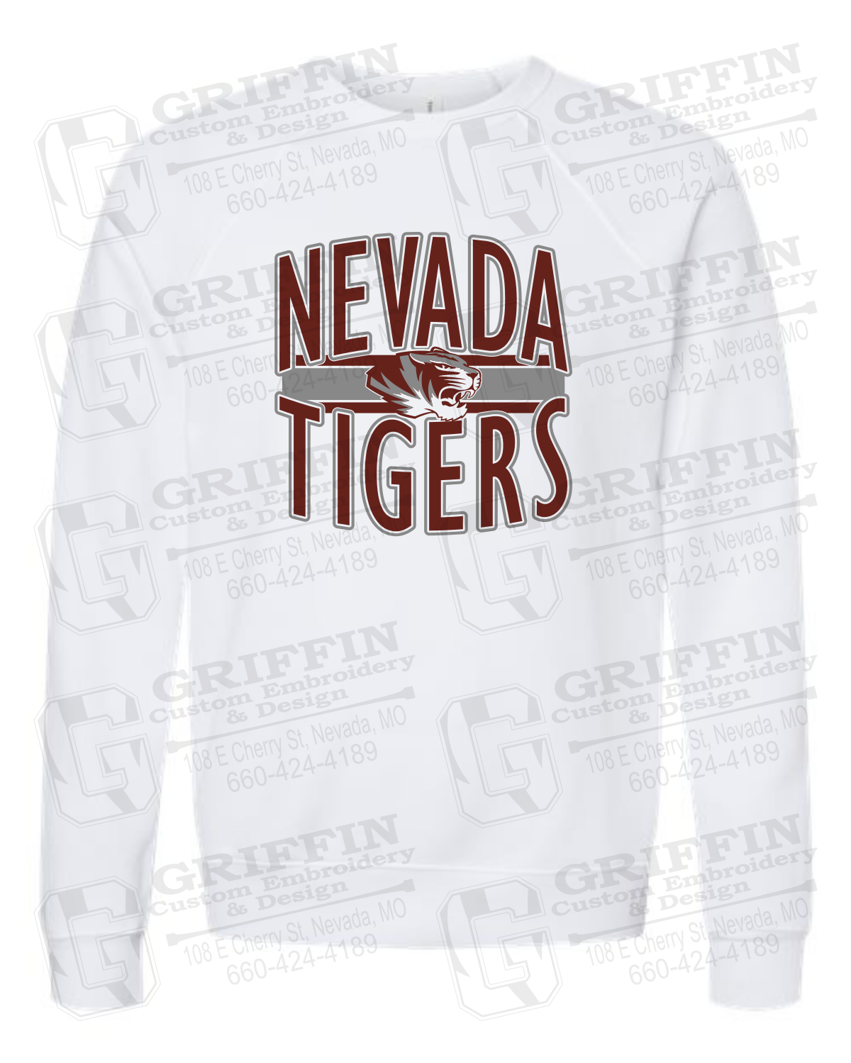 Sponge Fleece Sweatshirt - Nevada Tigers 25-Z