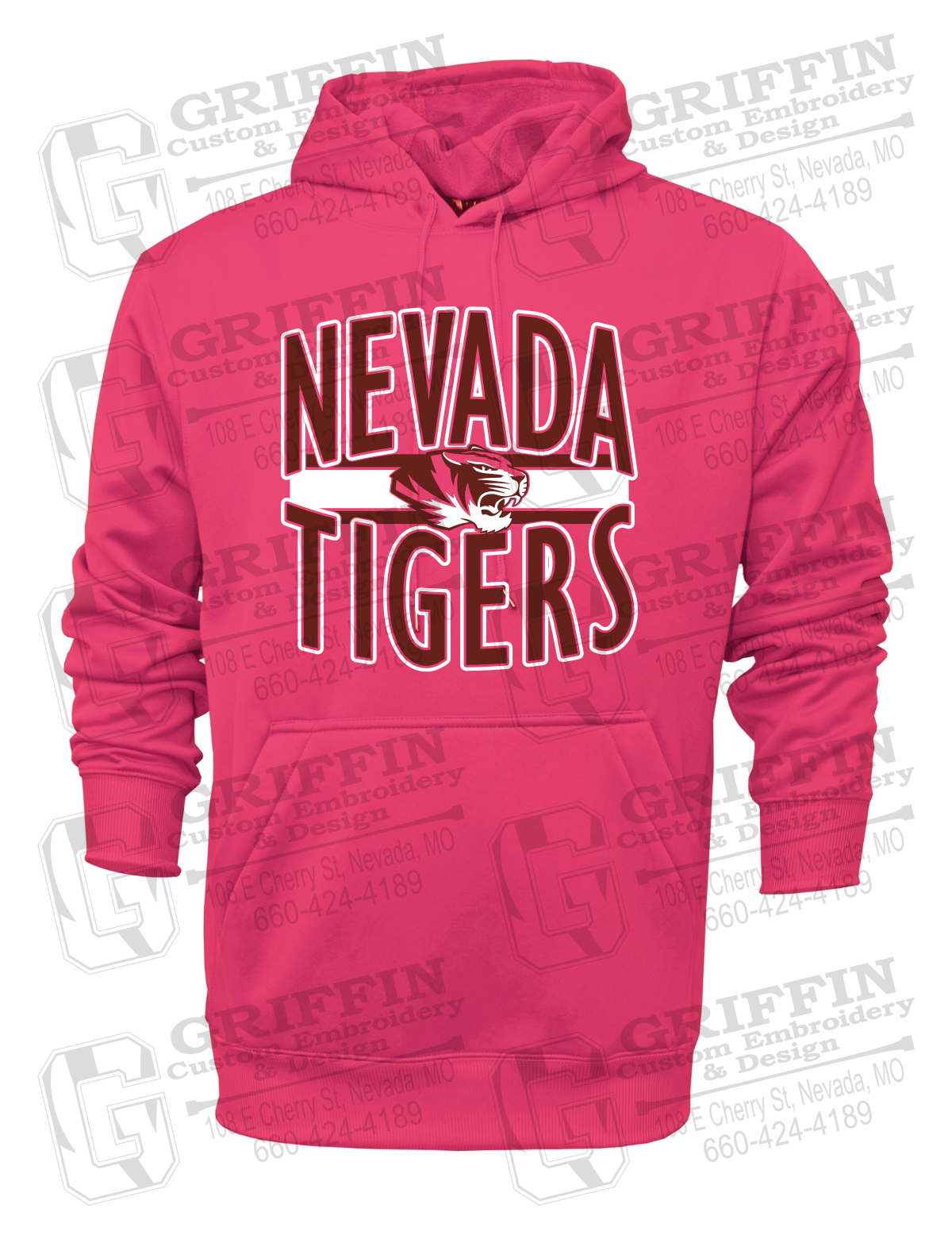 Performance Fleece Hoodie - Nevada Tigers 25-Z