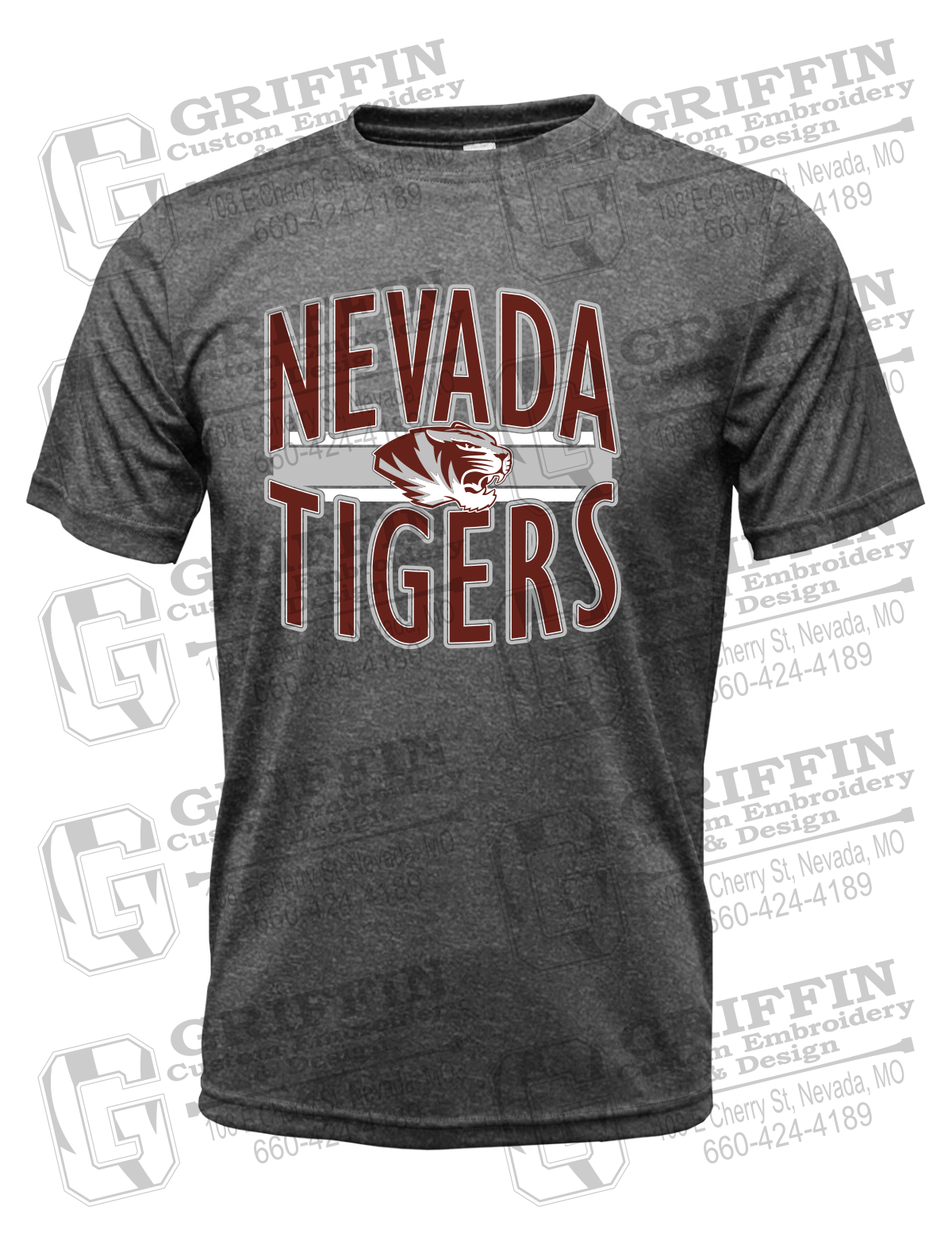 Dry-Fit Short Sleeve T-Shirt - Nevada Tigers 25-Z