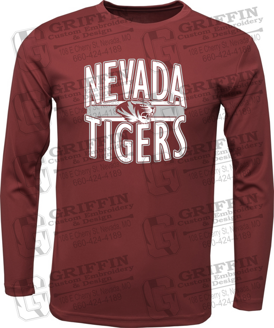 Dry-Fit Long Sleeve T-Shirt - Nevada Tigers 25-Z