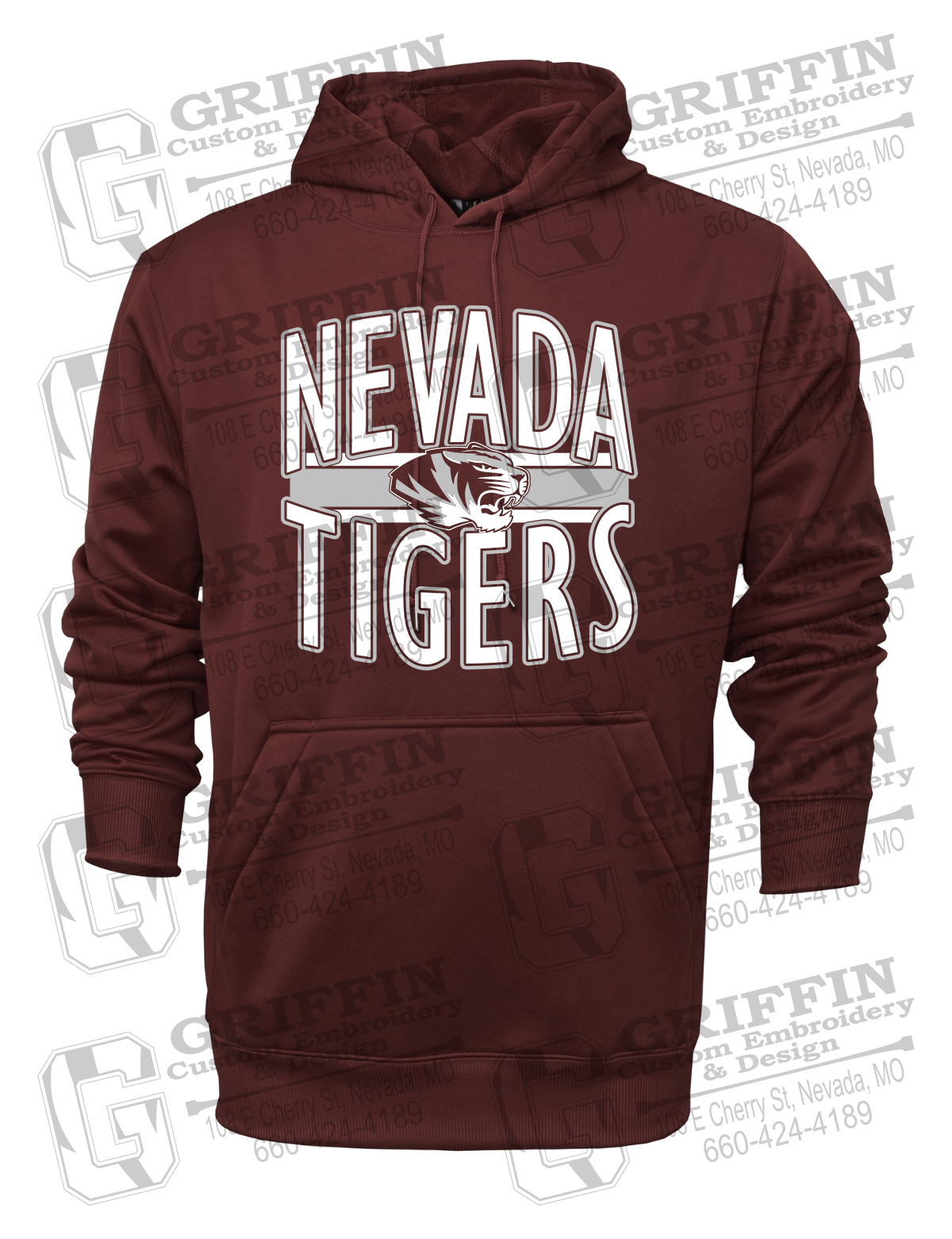 Performance Fleece Hoodie - Nevada Tigers 25-Z