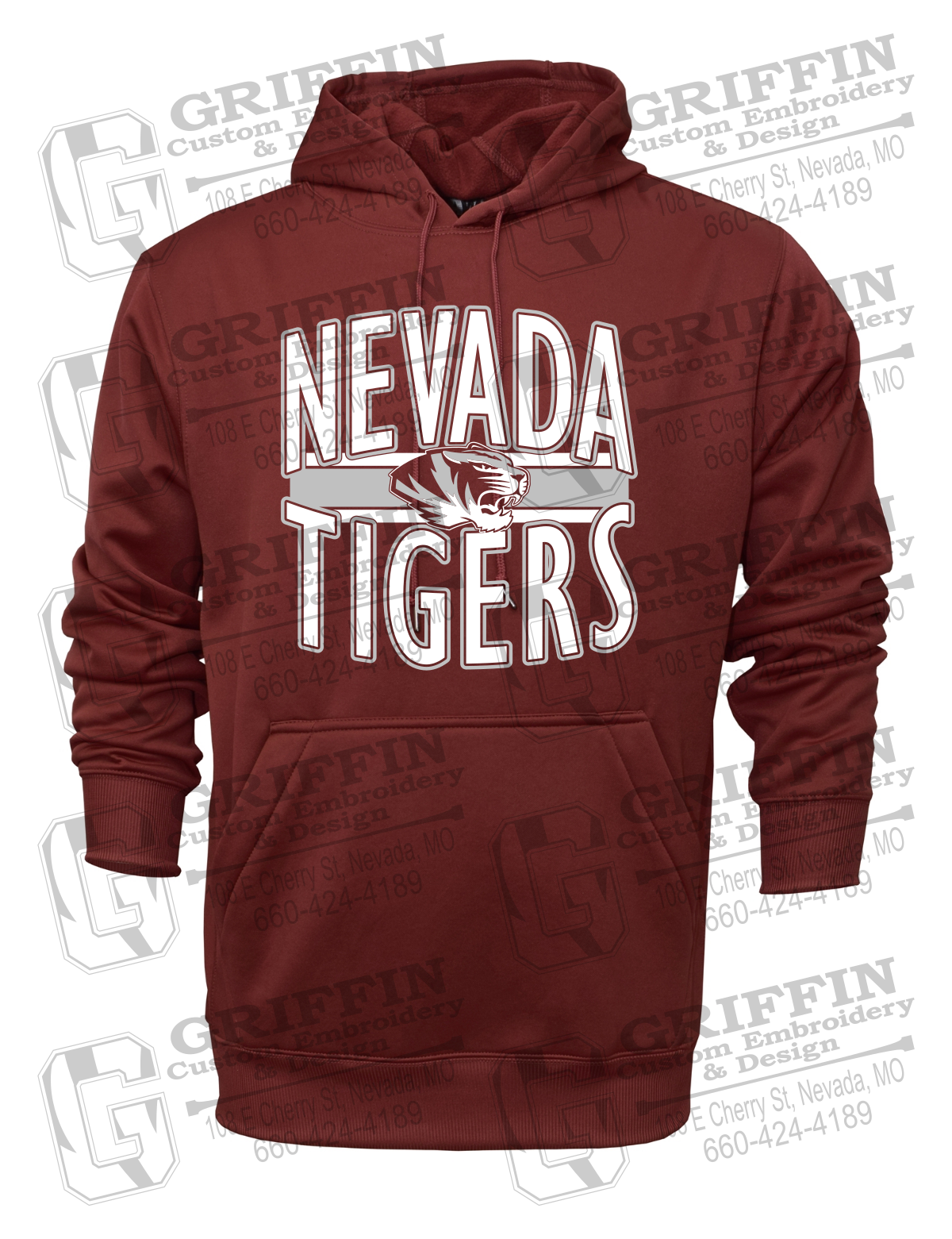Performance Fleece Hoodie - Nevada Tigers 25-Z