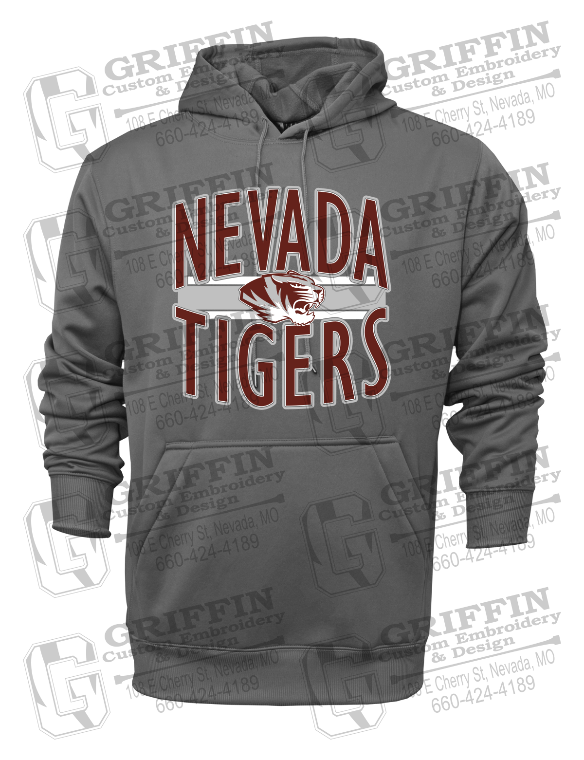 Performance Fleece Hoodie - Nevada Tigers 25-Z