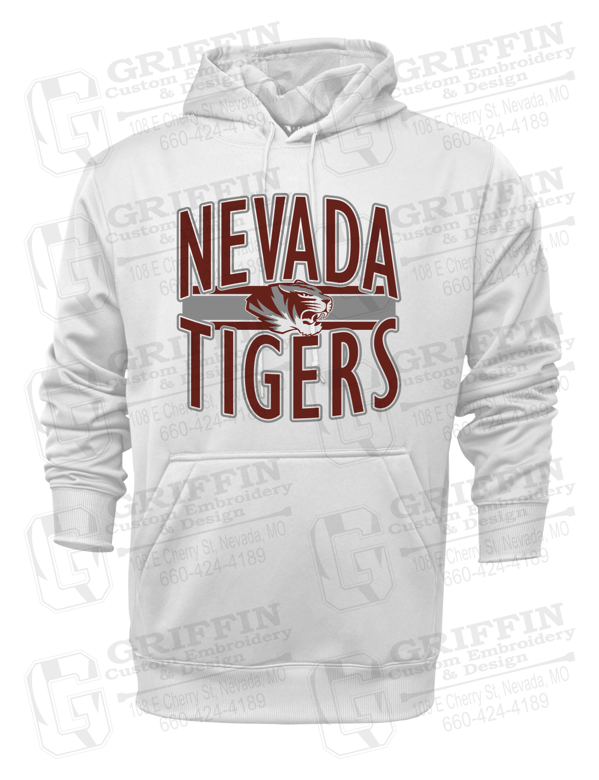 Performance Fleece Hoodie - Nevada Tigers 25-Z