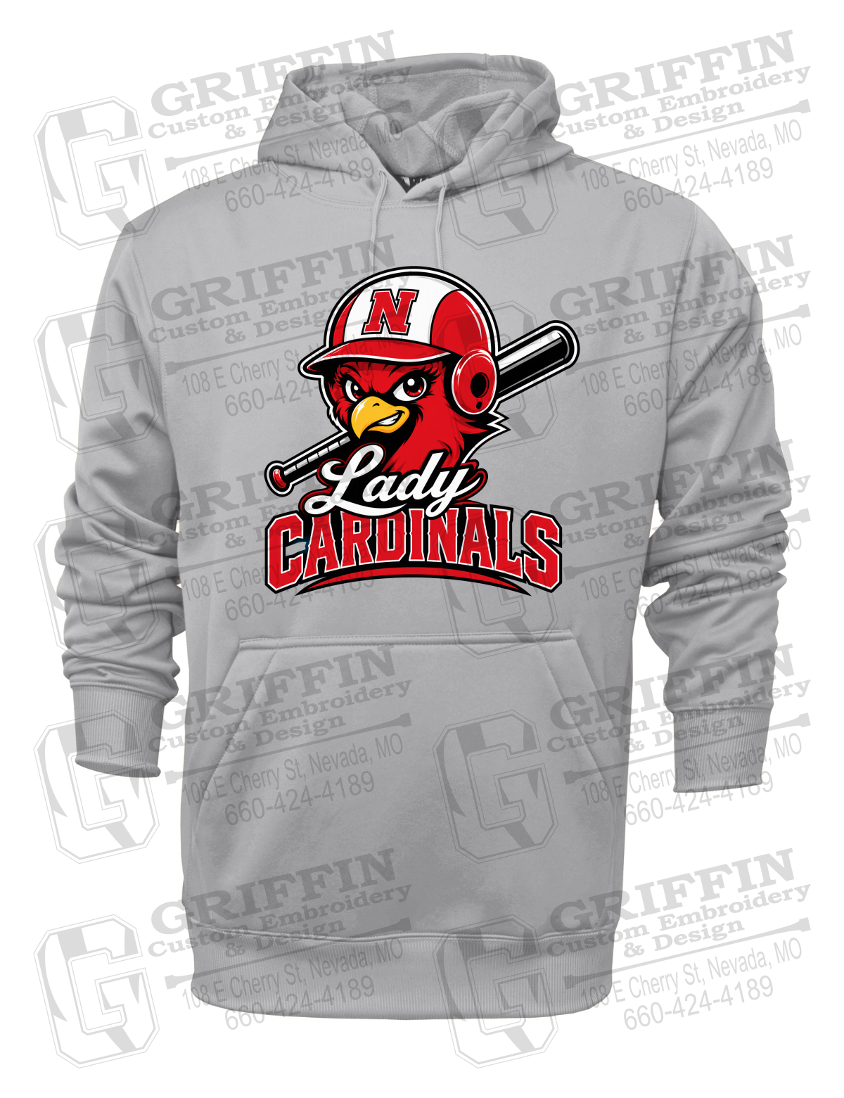 Performance Fleece Hoodie - Lady Cardinals Softball 26-A