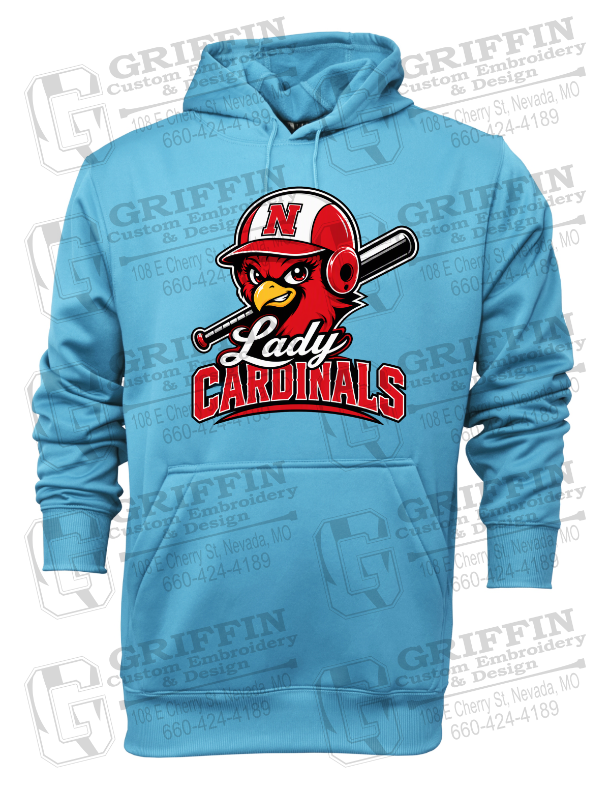 Performance Fleece Hoodie - Lady Cardinals Softball 26-A
