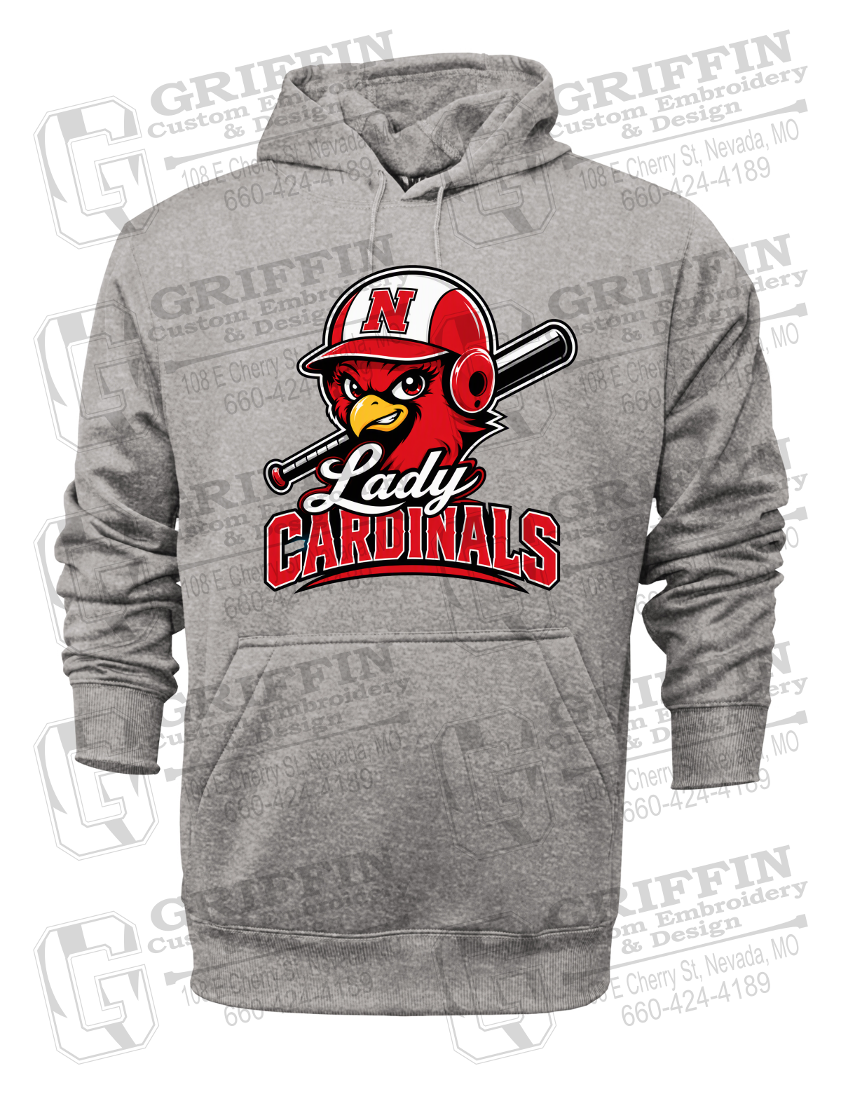 Performance Fleece Hoodie - Lady Cardinals Softball 26-A