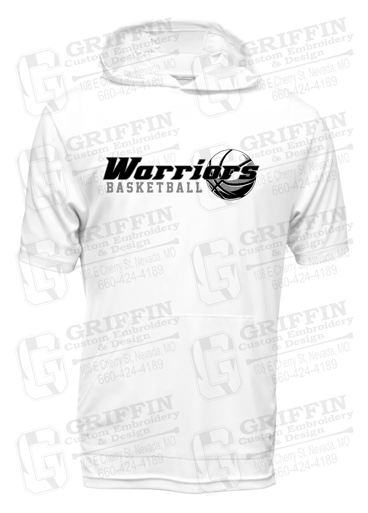 Dry-Fit Short Sleeve T-Shirt Hoodie - Warriors Basketball 26-A