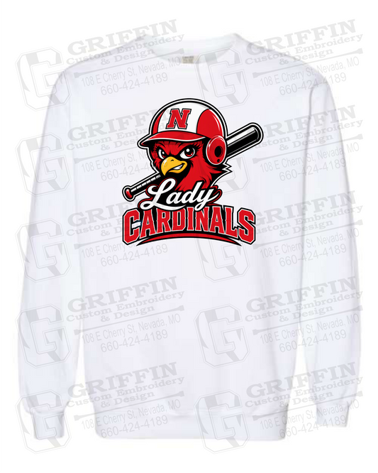Comfort Colors Crewneck Sweatshirt - Lady Cardinals Softball 26-A