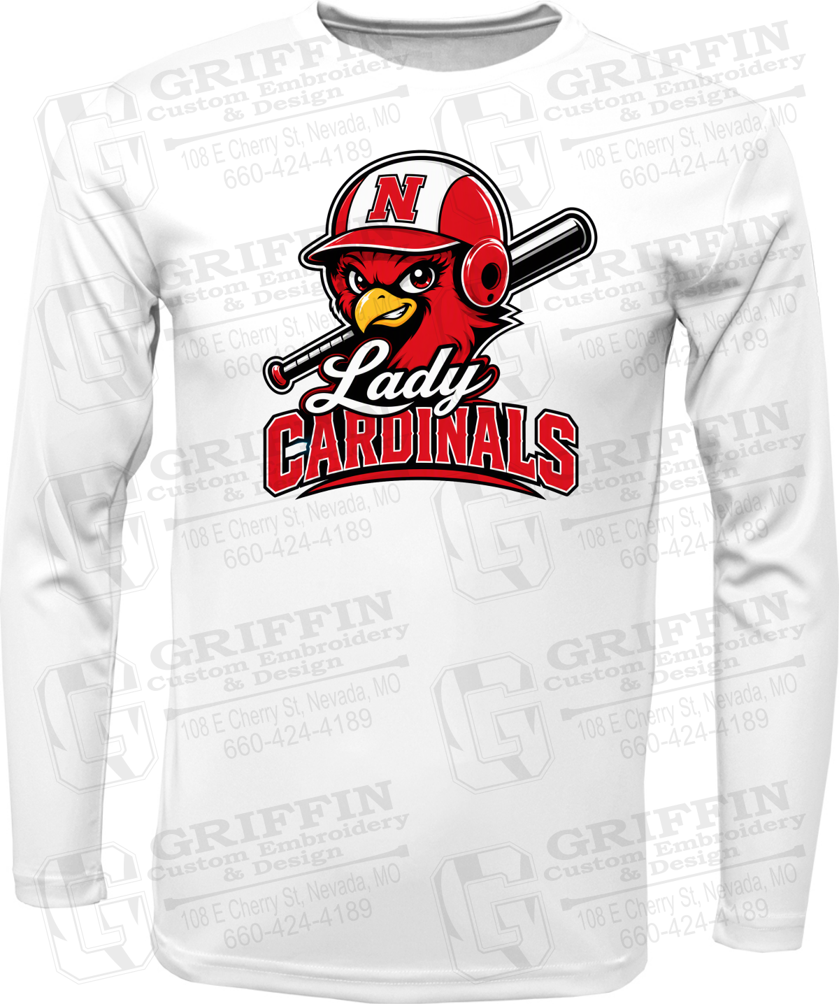 Dry-Fit Long Sleeve T-Shirt - Lady Cardinals Softball 26-A