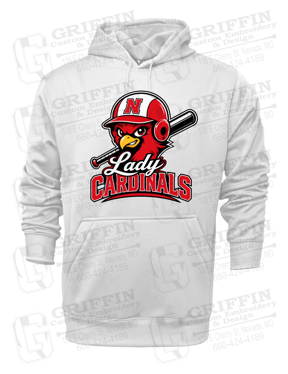 Performance Fleece Hoodie - Lady Cardinals Softball 26-A