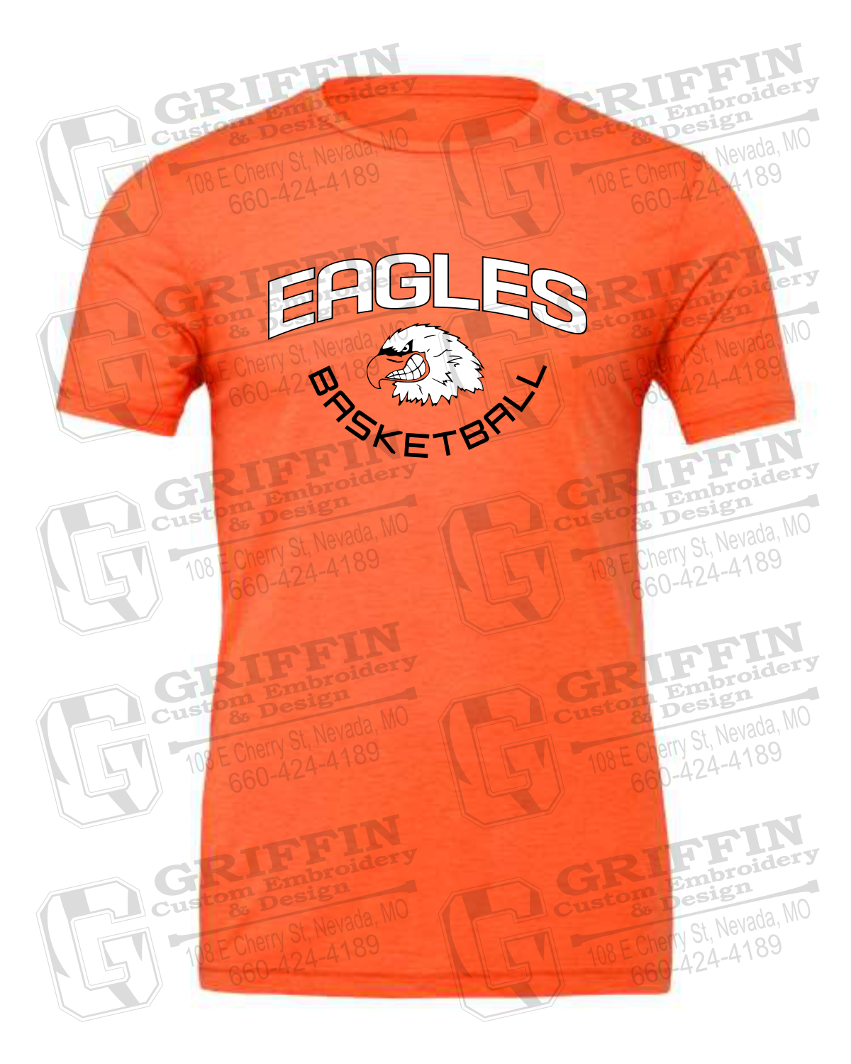 Cotton Short Sleeve T-Shirt - Basketball - Jasper Eagles 26-A