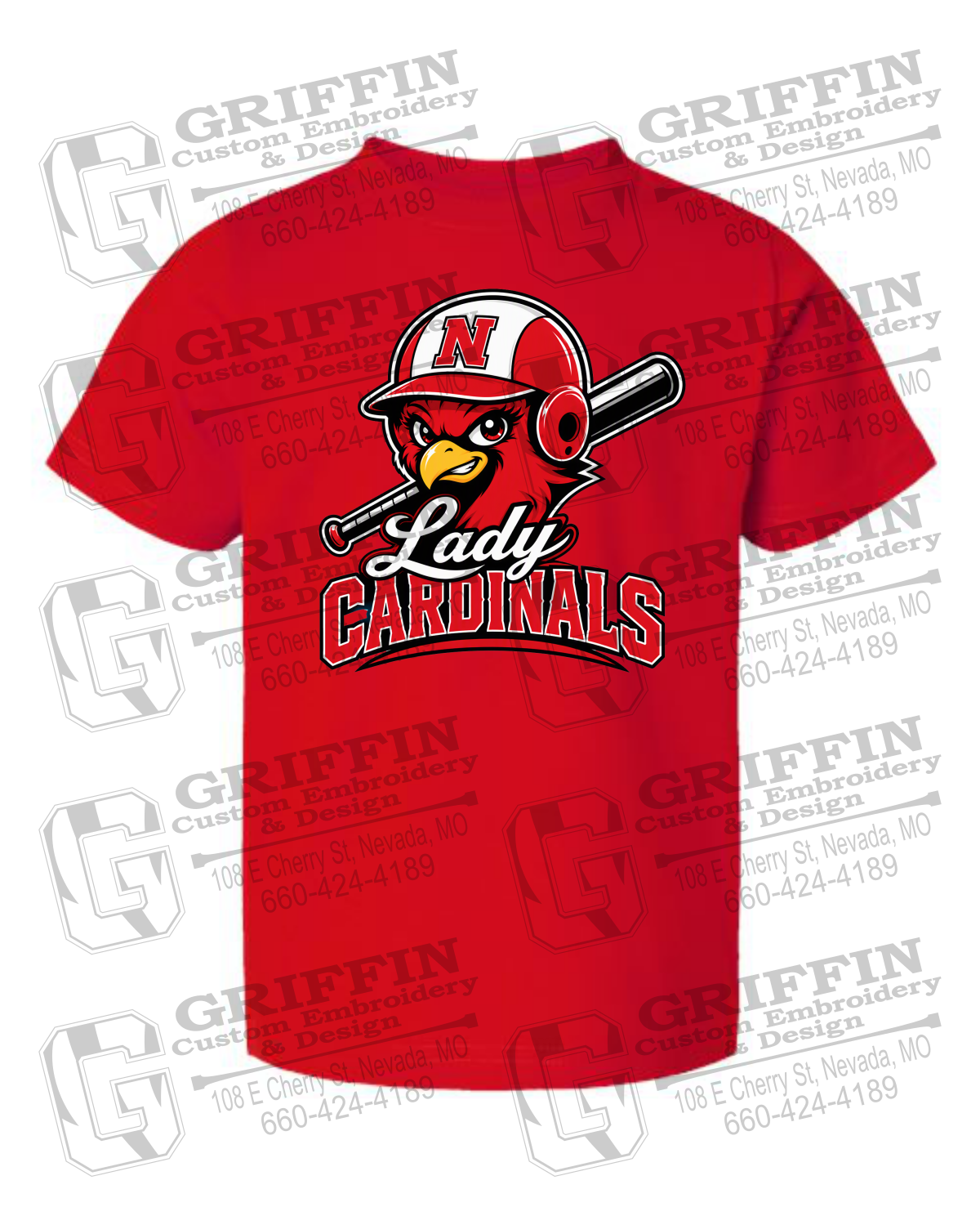 Toddler/Infant Cotton T-Shirt - Lady Cardinals Softball 26-A