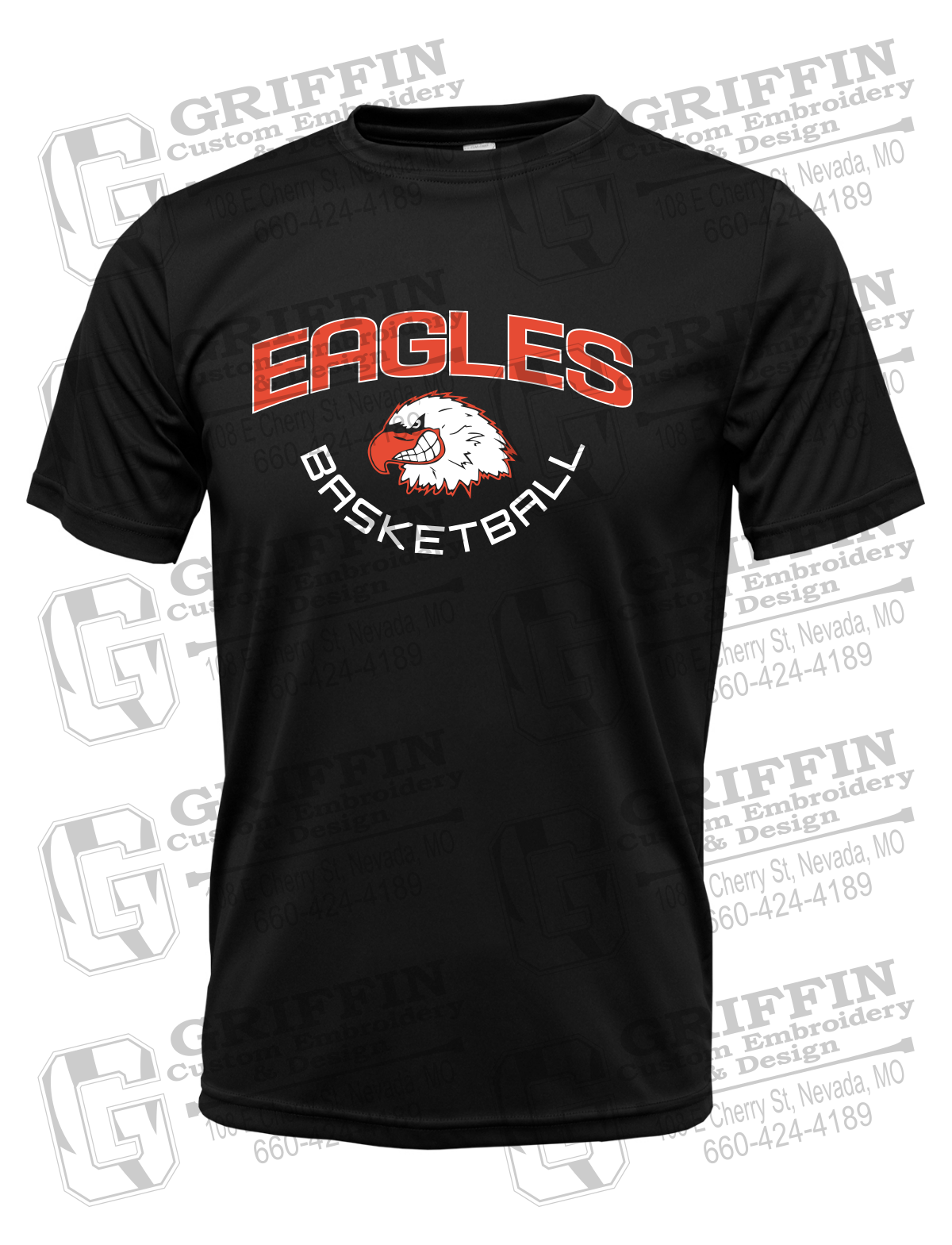 Dry-Fit Short Sleeve T-Shirt - Basketball - Jasper Eagles 26-A