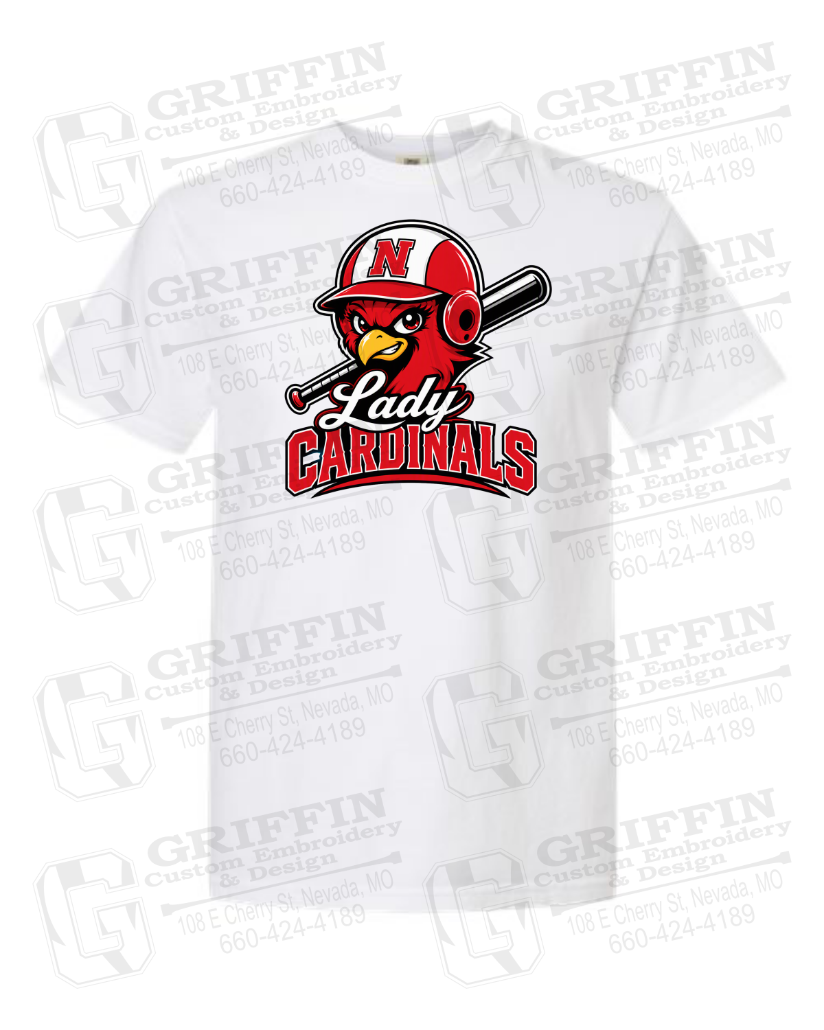 Comfort Colors Short Sleeve T-Shirt - Lady Cardinals Softball 26-A