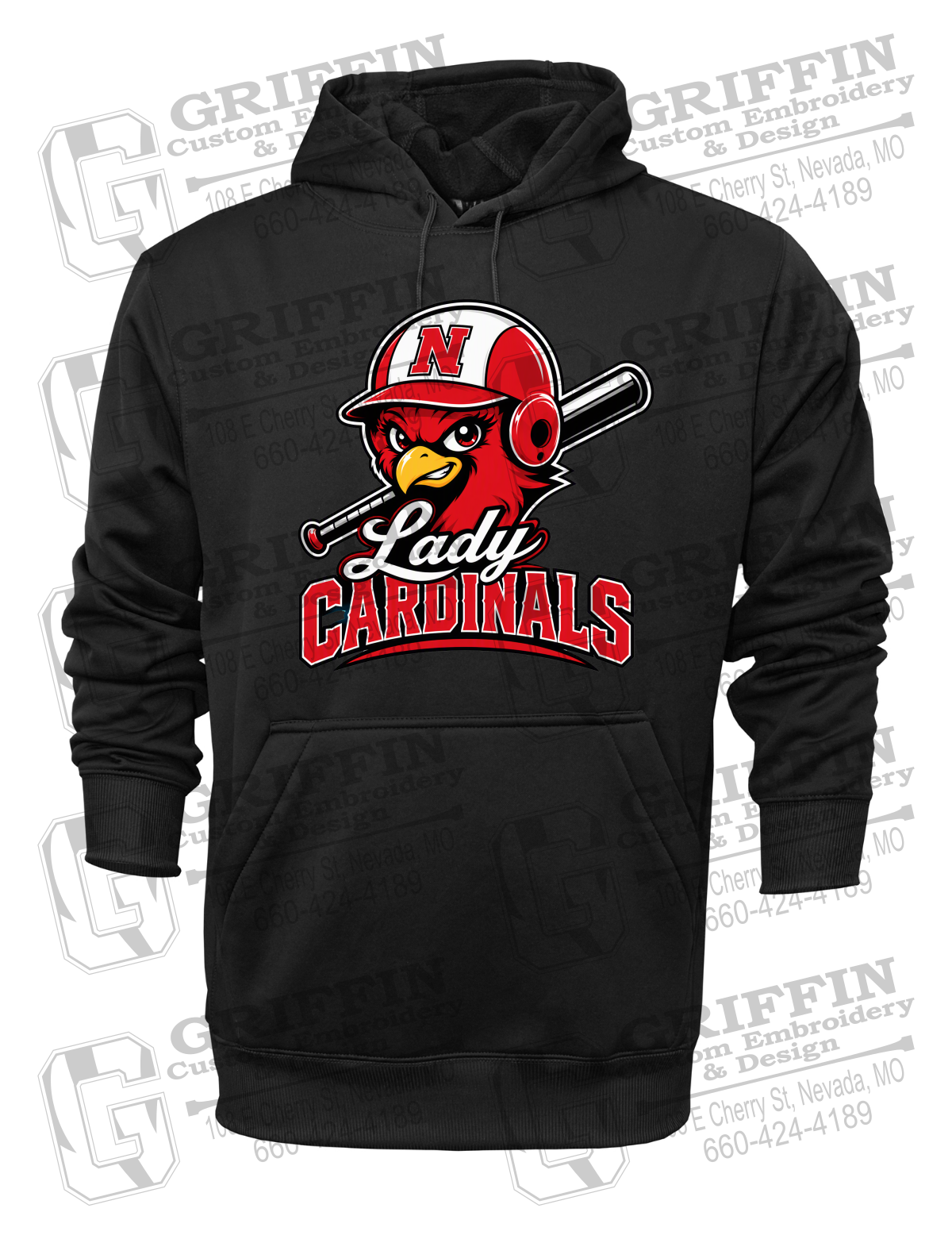 Performance Fleece Hoodie - Lady Cardinals Softball 26-A