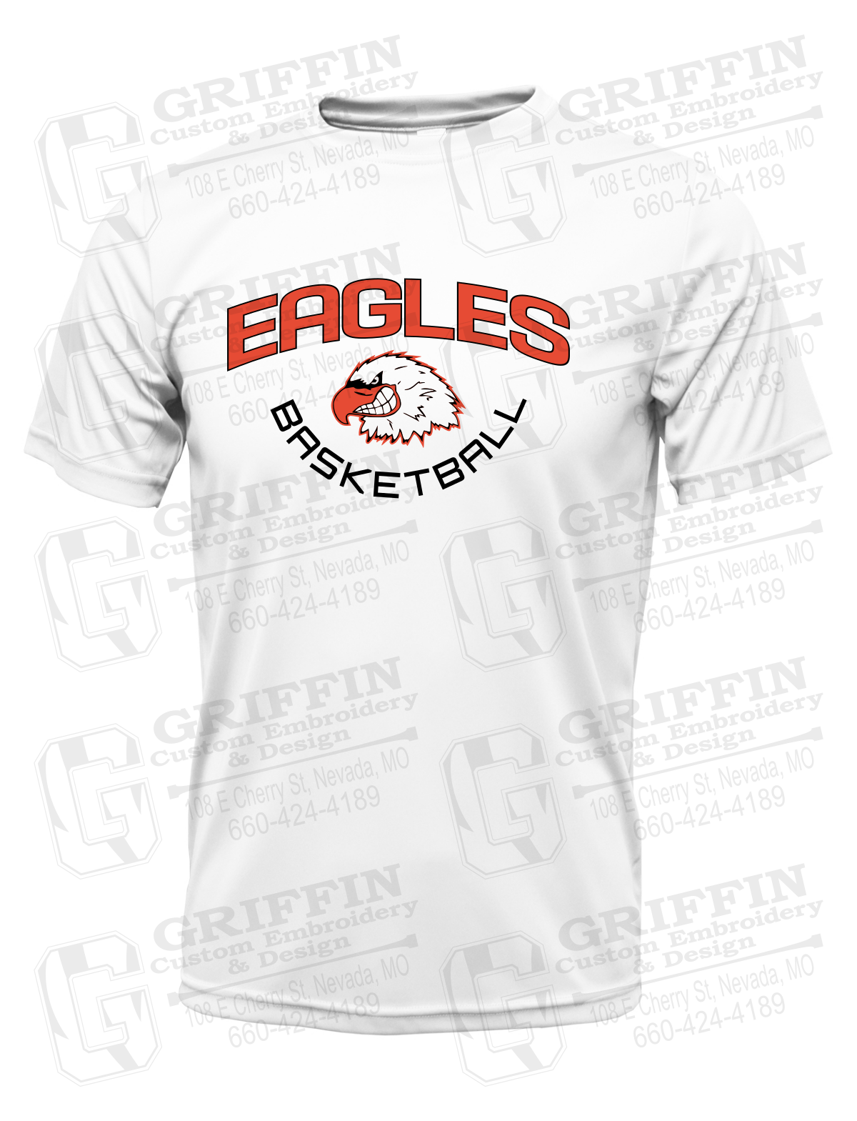 Dry-Fit Short Sleeve T-Shirt - Basketball - Jasper Eagles 26-A