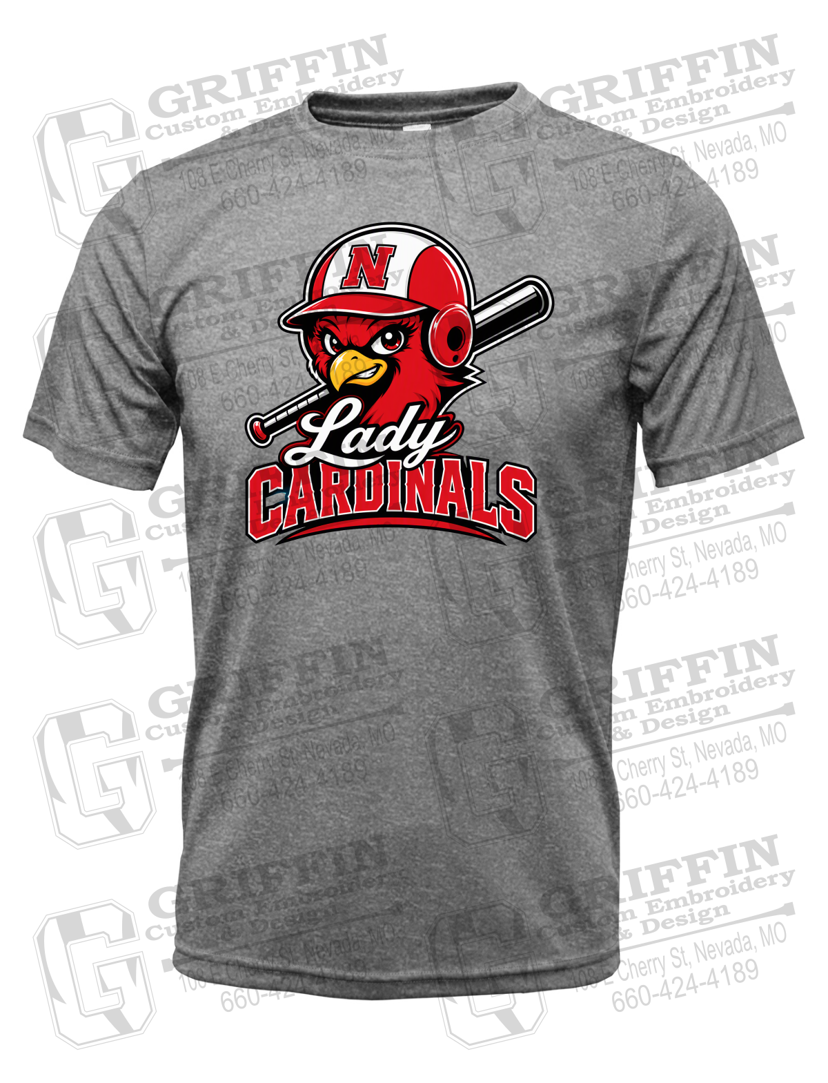 Dry-Fit Short Sleeve T-Shirt - Lady Cardinals Softball 26-A