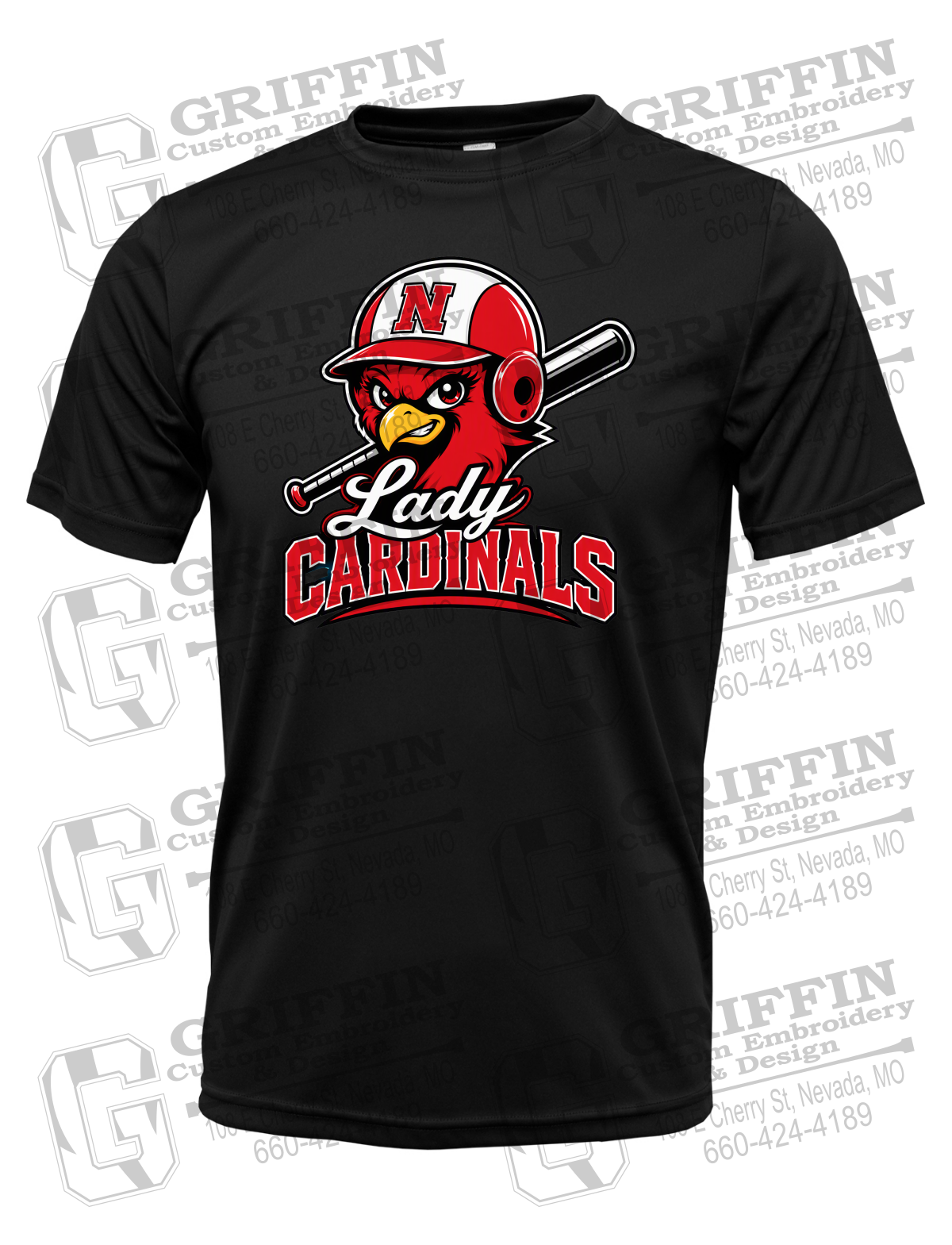 Dry-Fit Short Sleeve T-Shirt - Lady Cardinals Softball 26-A