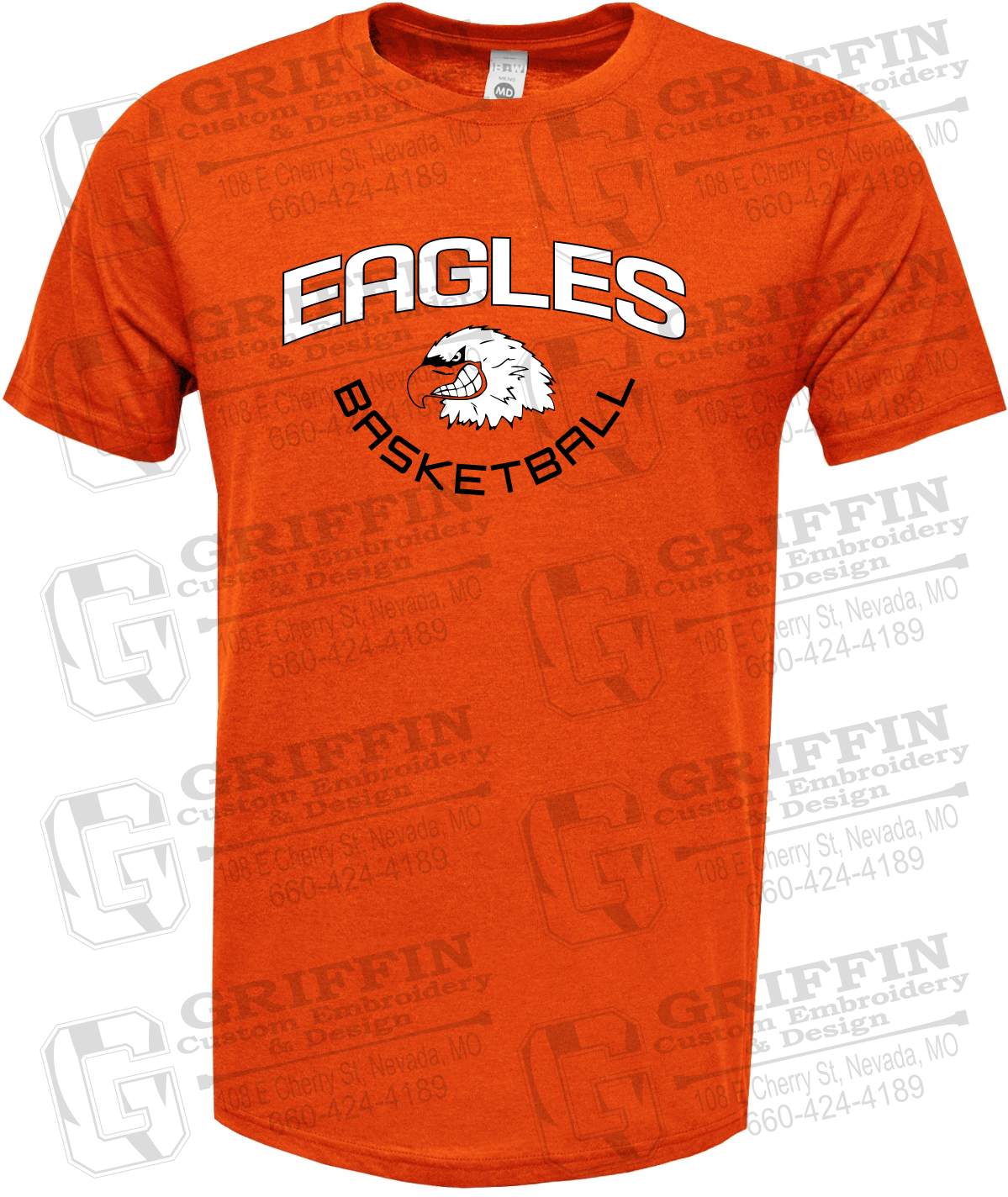 Soft-Tek Short Sleeve T-Shirt - Basketball - Jasper Eagles 26-A