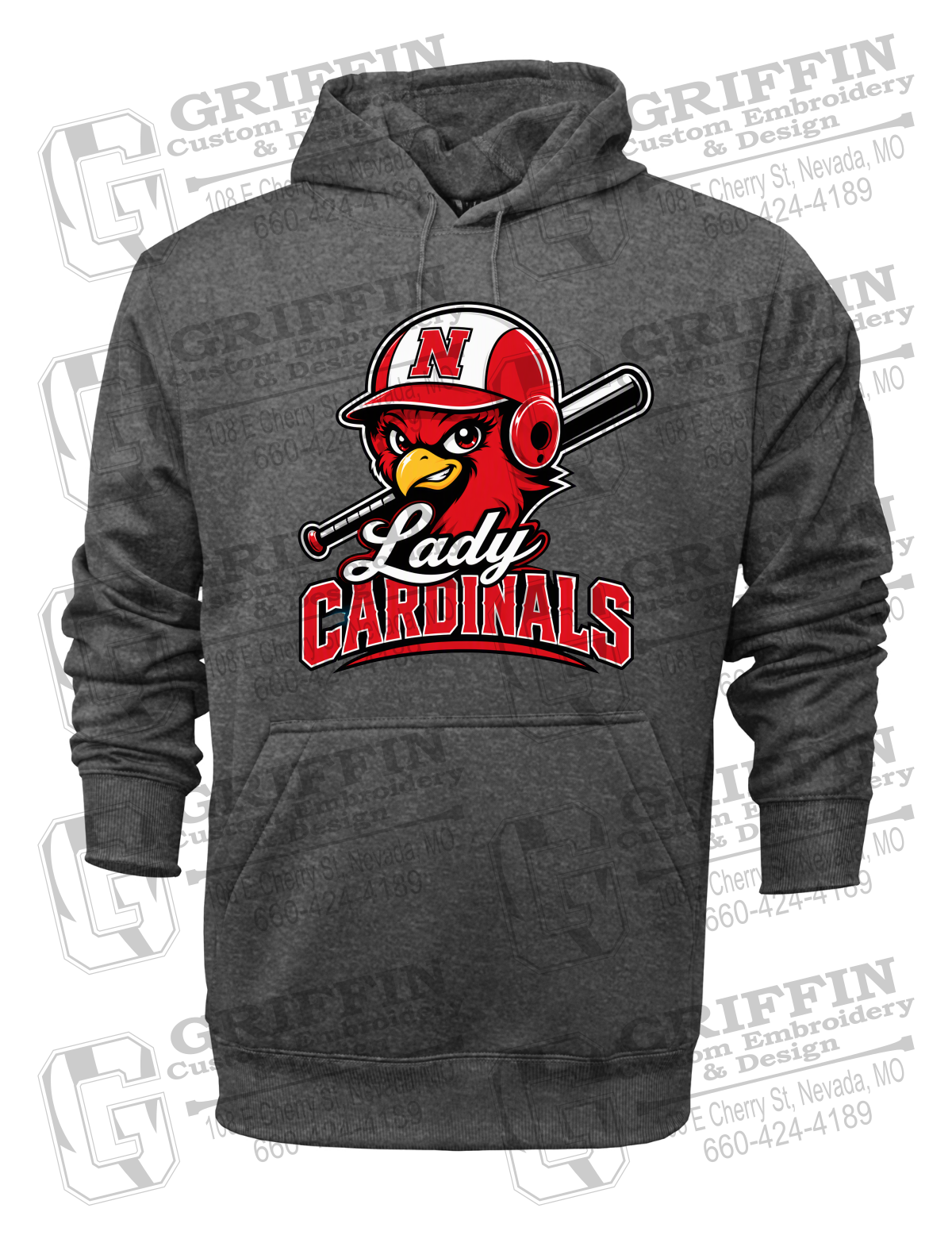 Performance Fleece Hoodie - Lady Cardinals Softball 26-A