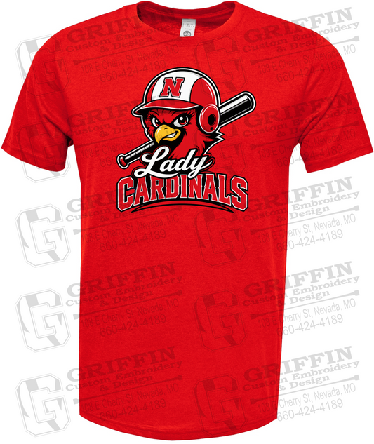 Soft-Tek Short Sleeve T-Shirt - Lady Cardinals Softball 26-A