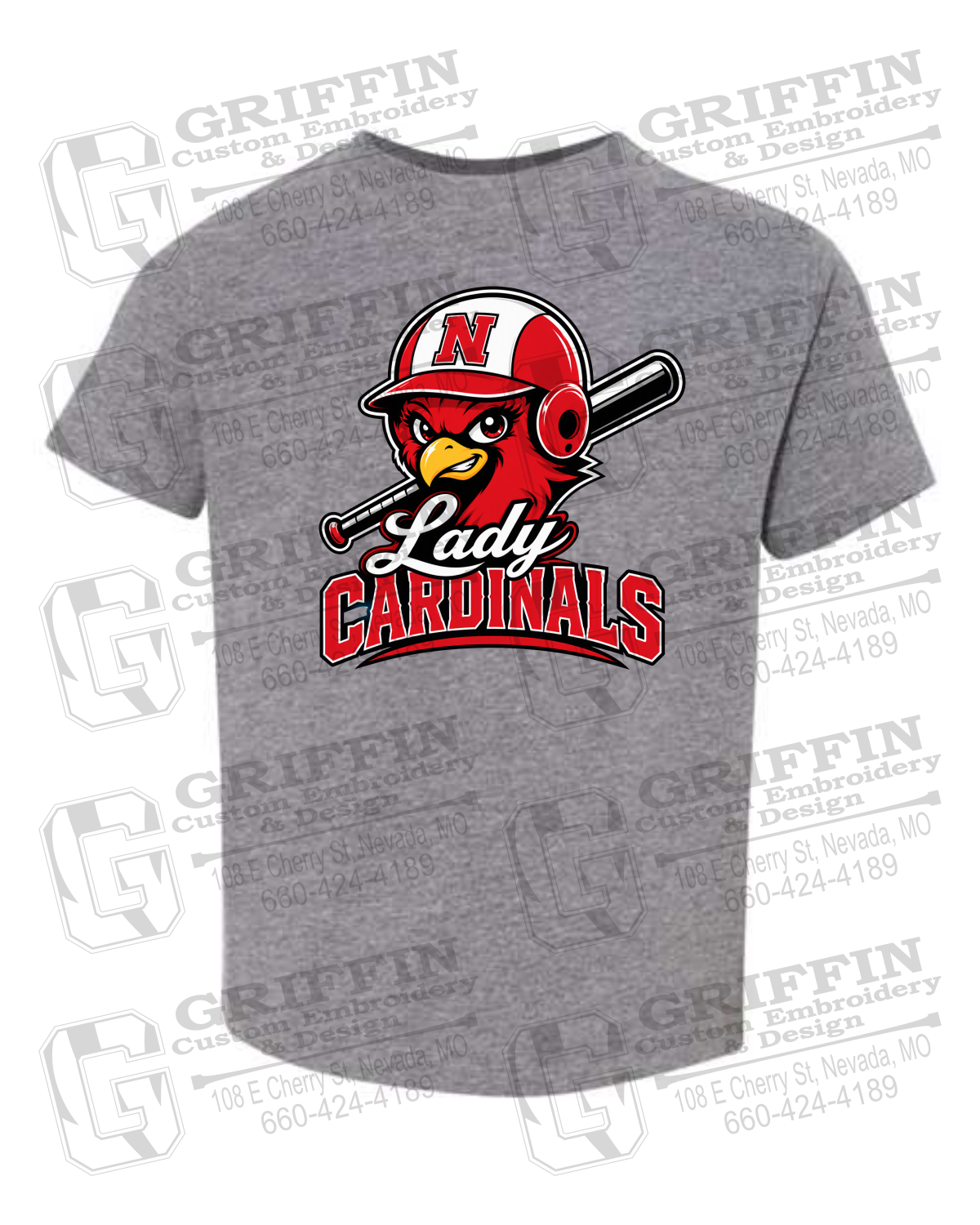 Toddler/Infant Cotton T-Shirt - Lady Cardinals Softball 26-A