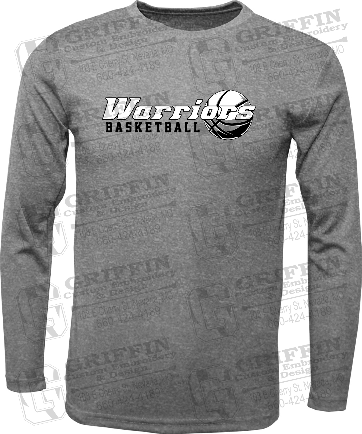 Dry-Fit Long Sleeve T-Shirt - Warriors Basketball 26-A