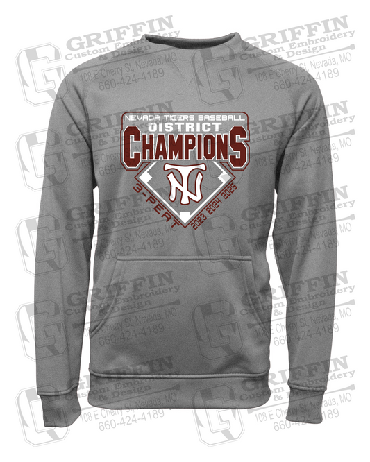 Performance Fleece Sweatshirt - Baseball District Champs 2025 - Nevada Tigers 26-A