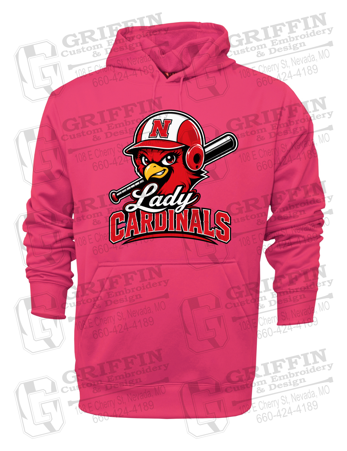 Performance Fleece Hoodie - Lady Cardinals Softball 26-A