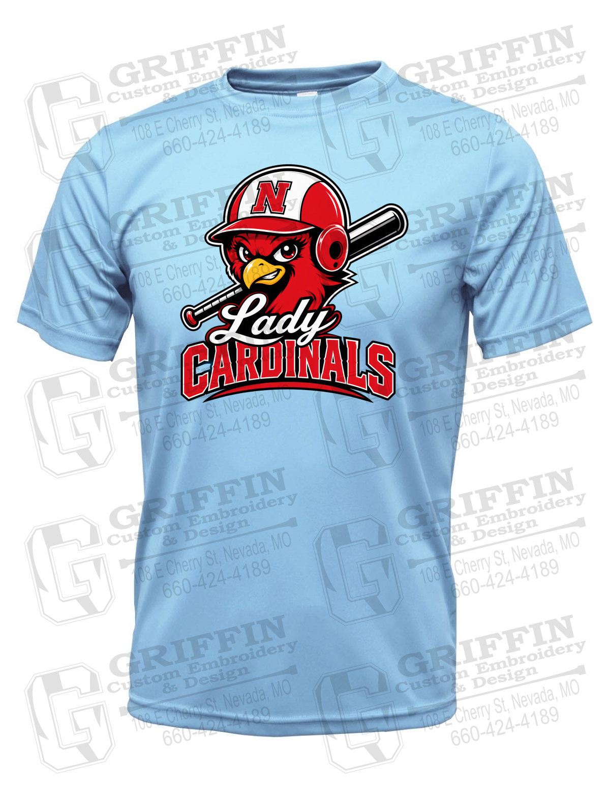 Dry-Fit Short Sleeve T-Shirt - Lady Cardinals Softball 26-A
