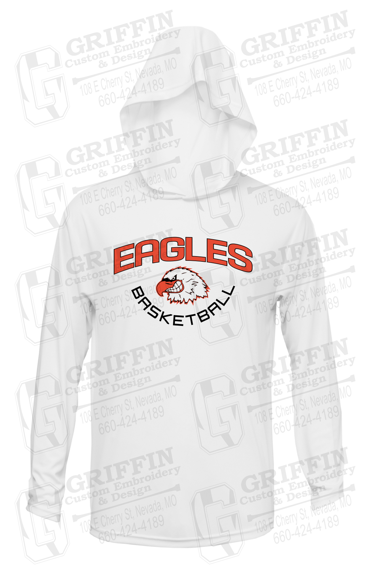 Dry-Fit T-Shirt Hoodie - Basketball - Jasper Eagles 26-A